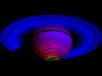 Virmalised Saturni lõunapooluse kohal