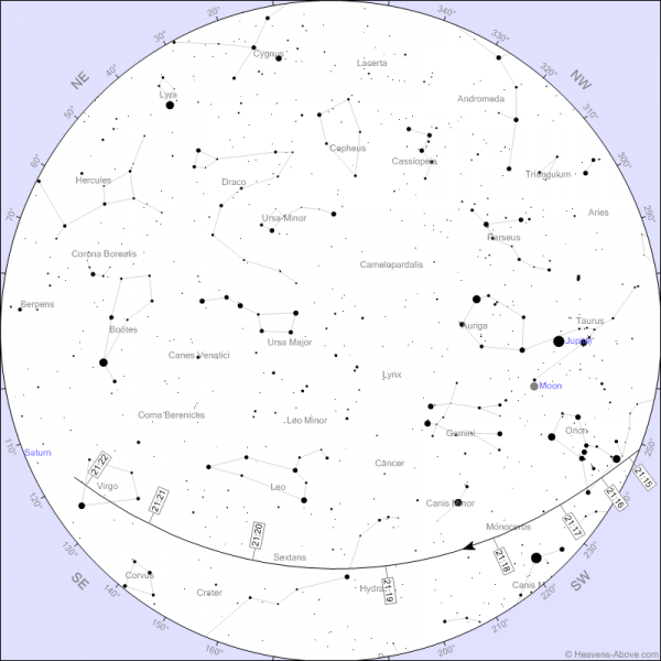 ISS-i ülelend 15.aprillil Tartus