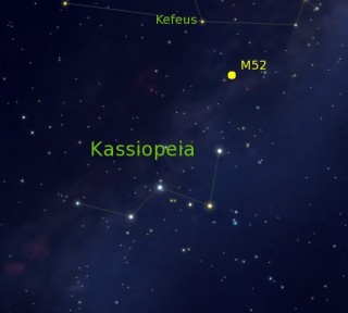 Pilt 16. Hajusparv M52 Kassiopeias.