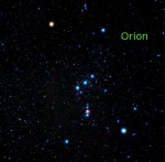 Orioni tähtkuju loomulikumas vormis. Pildi paremale äärde mahub ka osa Orioni kilbist.