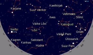 Lõunataevas aprilliõhtutel