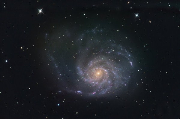 Tuuleratta galaktika ehk M101 asub Suures Vankris ja on oma grupis üks suurimaid. Foto: Raivo Hein