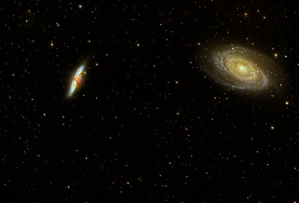 M81 ja M82 ehk Bode ja Sigari galaktikad. Foto: Urmas Leming, pildistatud käesoleva aasta märtsis Sakus.