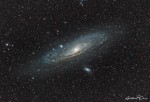 Andromeeda galaktika ehk M31 pildistatud Eestist eelmise aasta augustis. Foto: Dmitri Gostev