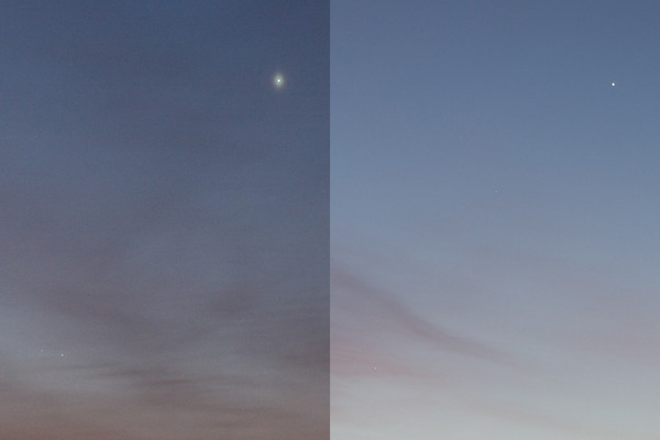 Veenus, Merkuur ja Saturn