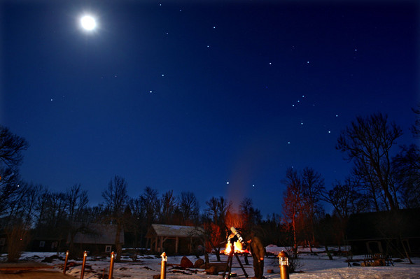 Orion, teleskoop ja Kuu